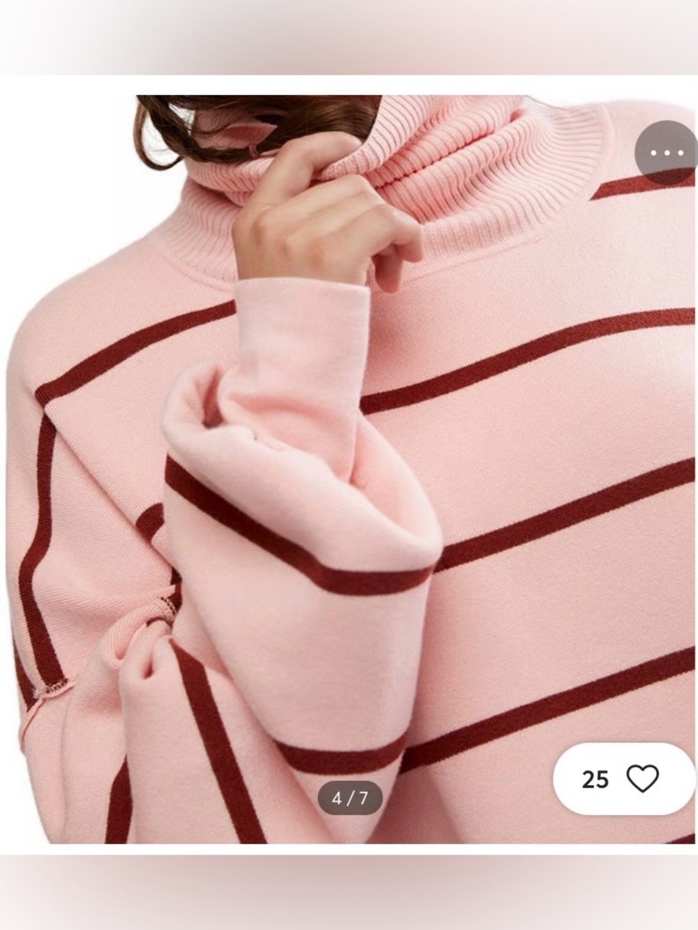 ๐ Womenโs Free People Paulie Sweater Brandy/Rose Combo. Size small. NWT